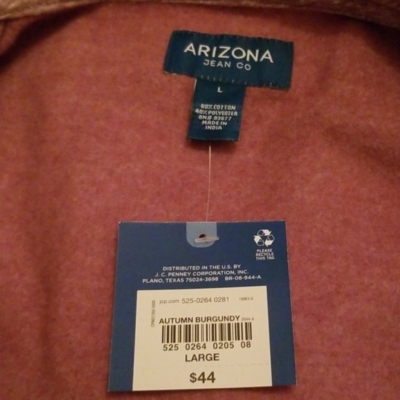 Brand New Arizona Autumn Burgundy Hoodie - Picture 6 of 8